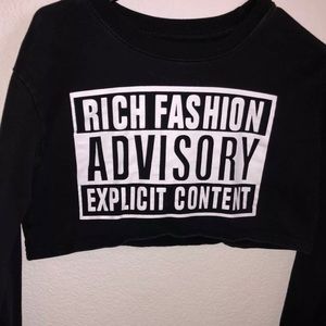 Rich fashion crop top